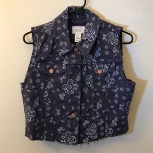 Levis denim vest with print